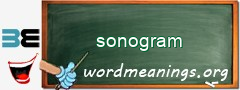 WordMeaning blackboard for sonogram